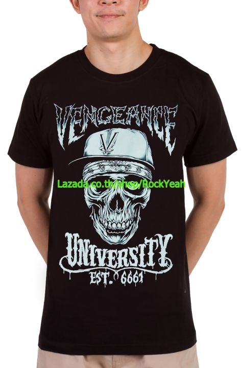 เสื้อวง-vengeance-university-ไซส์ยุโรป-เสื้อยืดวงดนตรีร็อค-เสื้อร็อค-rcm1220-ราคาคนไทย