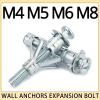 M4 M5 M6 M8 Gypsum Board Drywall Anchor Plasterboard Wall Ceiling Expansion Bolt Aircraft Tube Pipe Fix Hollow Plugs Metal Screw