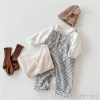 ✇ Baby Romper Sem Mangas Macacão Kids Strap Da Criança Sólida Camisas De Manga Longa Cardigan Algodão Infantil Outono