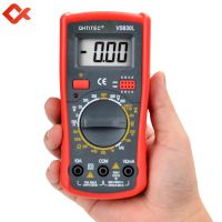 QHTITEC Multimeter DC Digital Ammeter AC/DC Voltage Ohm Meter 3 In 1 Current Tester Electronic Measuring Instruments VS830L Electrical Trade Tools Tes