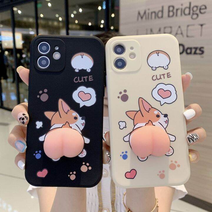 เคสโทรศัพท์การ์ตูนรูปสุนัข-a60s-a49-s23-a57-a56-a26-p36-vision-1-plus-1-pro-เคสหลังโทรศัพท์แบบนิ่มบีบอัดลายพีช