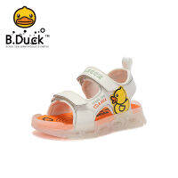 B.Duck รองเท้าเด็กเด็กผู้ชายฤดูร้อนใหม่เด็กเปิดนิ้วเท้ารองเท้าแตะกีฬาด้านล่างนุ่มรองเท้าชายหาดกันความชื้น