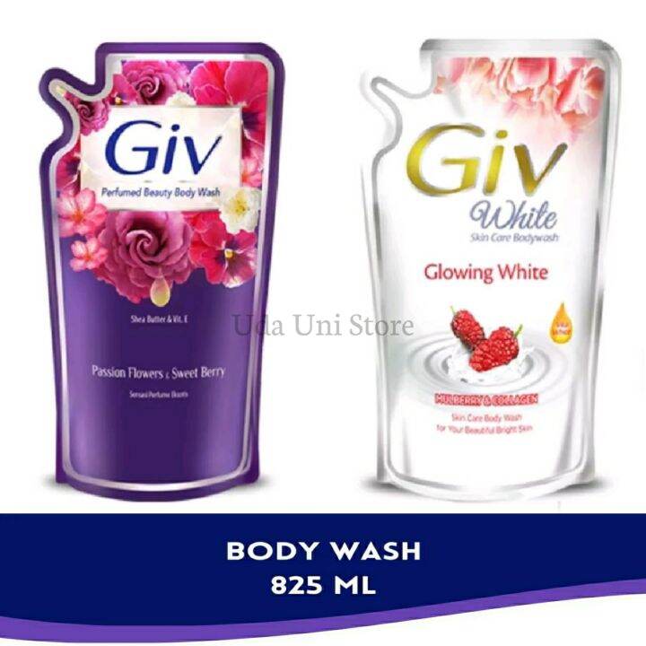 GIV Body Wash Refill 825 ml AllVariant Mulberry & Collagen Passion