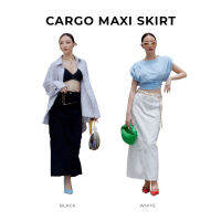 Wara Curved cargo maxi skirt - 589 , 5891