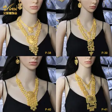 Buy South Indian Haram Necklace 1 Gram Gold Jewellery for Wedding