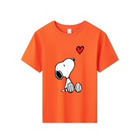 Kids T-Shirt cartoon snoopy dog and Woodstock bird graphic Tops Boys Girls Distro Age 1 2 3 4 5 6 7 8 9 10 11 12 Years