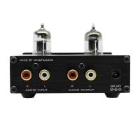 FX-AUDIO TUBE-03 มินิไฮไฟเสียงPreamplifier 6K4 หลอดสุญญากาศเครื่องขยายเสียงบัฟเฟอร์เสียงแหลมเบสปรับRCA P Reampสีดำสหภาพยุโรปเสียบ