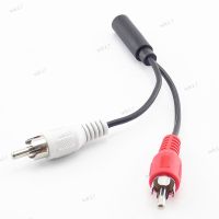 3.5mm RCA Female Connector Stereo Cable Y Plug to 2 RCA Male Adapter 3.5 Audio AUX Socket Connector to Headphone Music 17TH