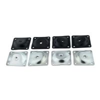 4pcs Furniture Leg Mounting Plates for Table Sofa Cabinet Desk Bed Feet Fixing Attachment Plate Bracket 58*58mm Furniture Protectors Replacement Parts