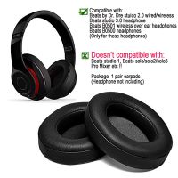 ♤ Black Replacment Ear pads ear Cushions Care Headset Earpad for Beats by dr dre Studio 2.0 Studio 3 B0500 B0501 On ear headphones