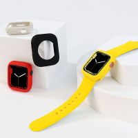 Candy Soft Silicone Case for Apple Watch Cover 8 7 6 Se 5 4 8Ultra 45mm 42mm 38mm Protection Iwatch Series 44mm 40mm 41mm Bumper