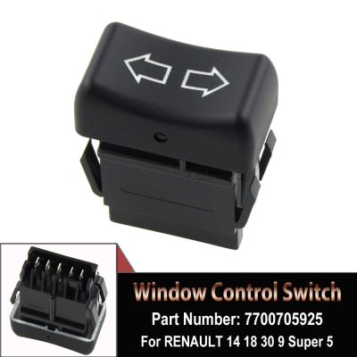 ► Front Power Single Window Switch Control Glass Lifter Button For Renault 9 L42 Saloon Super 5 Bariable 7700705925 Car Styling