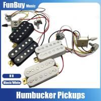 Humbucker Pickup กีตาร์ HH Gitar Dengan 3 Cara Gitar Beralih 500K โพเทนชิออมิเตอร์1T1V Kabel Prewired Gitar Listrik Pickup