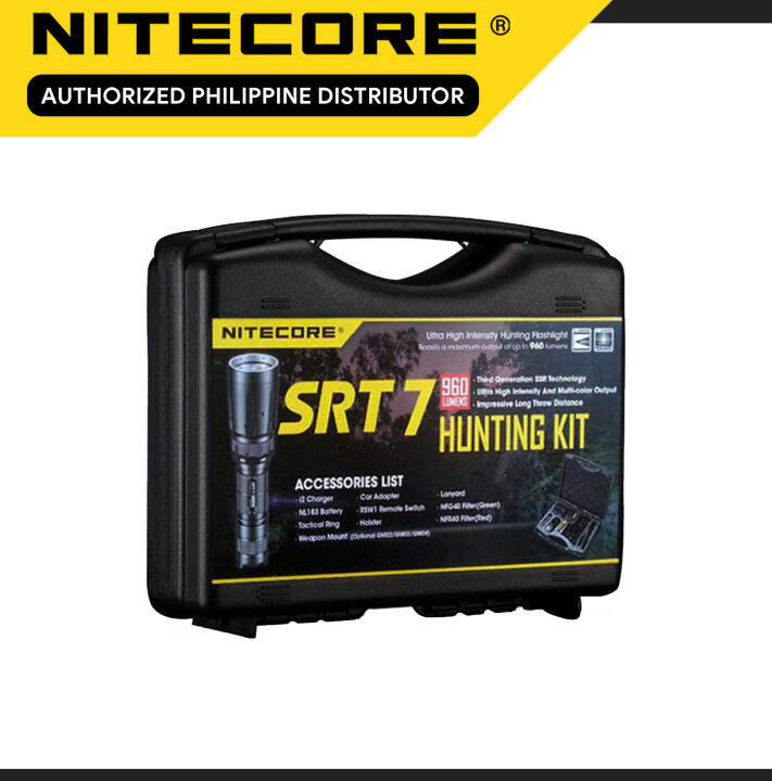 Nitecore SRT7 Revenger 960 Lumen Flashlight Hunting Kit Lazada PH