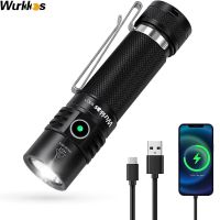 Wurkkos WK15 EDC LED Flashlight 3000LM 21700 Torch XHP50.2 Rechargeable Type-C IP68 Light Power Bank ATR Voltage Protection Rechargeable  Flashlights