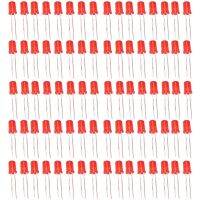 1000PCS Short Leg Edge Light Emitting Diode F5/5M In-Line Red