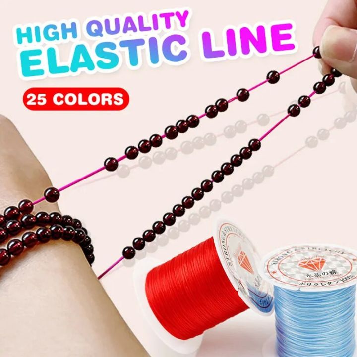 10M/Roll Strong Elastic Crystal Beading Cord Bracelets Stretch Rubber Line Jewelry  Beads Thread String Necklace DIY Making Cords