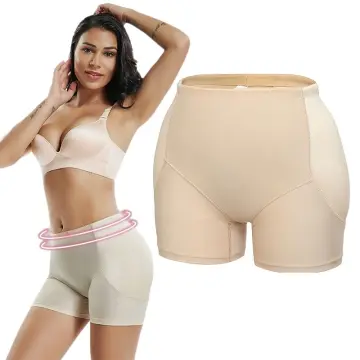 Women Hip Padded Shorts High Waist With Hook Tummy Control Panties