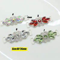 Free Shipping 10 pcslot 69mm Rhinestone Connector For Swimming Wear Bikini Connector Headband Connector Shoe Buckle