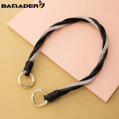 Underarm Bag Strap BAMADER Fit Shoulder Crossbody Bag Strap Belt Fashion Diamond Braided Rope Shoulder Strap Handbag Accessories
