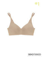 Sabina ซาบีน่า เสื้อชั้นใน Invisible Wire (ไม่มีโครง) รุ่น Perfect Bra รหัส SBXD7200BK สีดำ SBXD7200CD สีเนื้อ