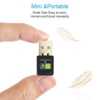 (ส่งตรงจากไทย)ตัวรับไวไฟ mini usb2.4+5G 600Mbps มีไดร์เวอร์ติดตั้งอัตโนมัติ รุ่นนี้มาแรงแซงทุกโค้ง