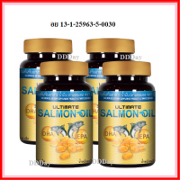 4 กระปุก อัลติเมท น้ำมันปลาแซลมอน (กระปุกละ 30 เม็ด) เม็ดละ 500 มก. Ultimate Salmon Oil