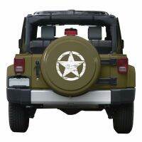 ใหม่ Army Star Distressed Decal ขนาดใหญ่20 "ประมาณไวนิลทหาร Hood Graphic Body 50ซม. เหมาะสำหรับ Jeep #274980