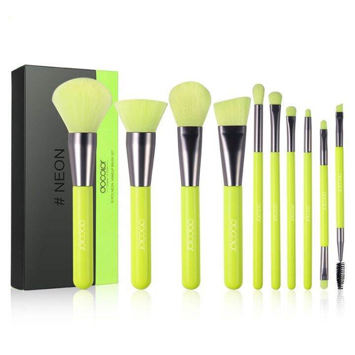 docolor-professional-neon-green-makeup-brush-set-foundation-blending-face-powder-blush-concealers-eye-shadows-makeup-brush-set-makeup-brushes-sets