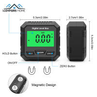 Bside ไม้โปรแทรกเตอร์ดิจิตอล Inclinometer ระดับอิเล็กทรอนิกส์มุมวัดวิญญาณระดับแม่เหล็ก90องศาไม้บรรทัดเครื่องมือวัด