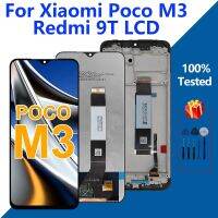 6.53 "สำหรับ Xiaomi Poco M3ชิ้นส่วนเปลี่ยนหน้าจอแสดงผล LCD สำหรับจอแสดงผล Redmi 9T พร้อมกรอบชิ้นส่วนอะไหล่ LCD M2010J19CG