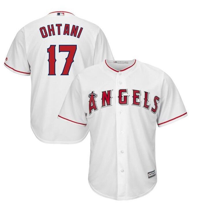 Shohei Ohtani Los Angeles Angels Majestic Adult Jersey T-Shirt