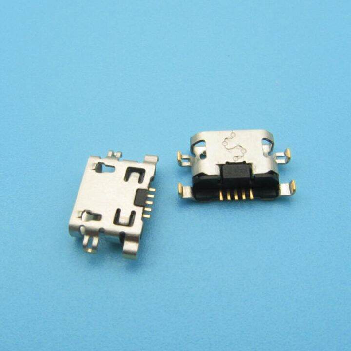 100pcs-micro-usb-5pin-mini-connector-พอร์ตชาร์จมือถือสําหรับ-motorola-moto-e4-e5-แจ็คซ็อกเก็ตท่าเรือ