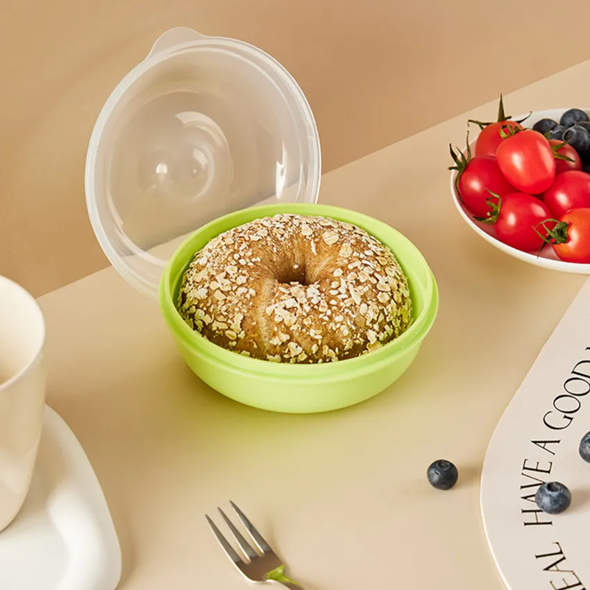 Bagel Fresh Container Fresh Bagel Keeper Airtight Container for Bread  Storage Bagel Saver ContainerEco Friendly, Reusable Bagel Storage Container