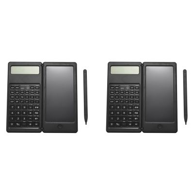 2X Scientific Calculator,10-Digit LCD Engineering Calculator,with Writing Board,Suitable for High Schools B
