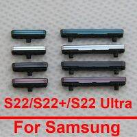 ปุ่มปรับระดับเสียงเปิดปิดสําหรับ Samsung Galaxy S22 SM-S901B S22 Plus S906B S22 Ultra SM-S908B ปุ่มปรับระดับเสียงด้านข้าง 5G ปุ่มเปิด / ปิด