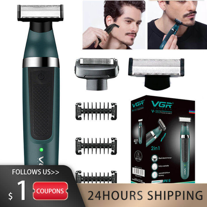 VGR Pubic Hair Trimmer Shaver for Men Body Groomer for Groin & Balls