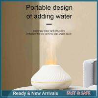 Household small colorful flame diffuser humidifier (black) high value