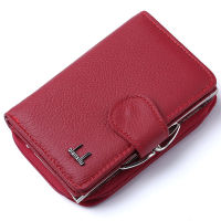 2021 Women Wallets Genuine Leather Wallet High Quality Zipper and Hasp Coin Purse Cow Leather Female Purses Pocket Card Holder