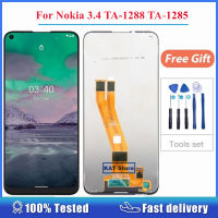 ทดสอบสำหรับ Nokia 3.4 TA-1288 TA-1285 TA-1283จอแสดงผล LCD ที่มีหน้าจอสัมผัส Digitizer สมัชชาเต็มรูปแบบที่มีการซ่อมแซมไปบทที่ฉัน