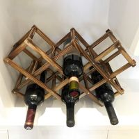 Solid Wood Wine Rack Home Creative Wine Rack Wijnrek Wooden Champagne Wine Holder Botellero De Vino Bar Whisky Bottle Rack Shelf