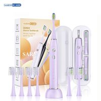 HOKDS Sonic Electric Toothbrush 6 Brush Heads Ultrasonic Teeth Whitening Wireless Rechargeable Adult Dental Whitener Sarmocare S700Pro