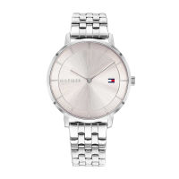 TOMMY HILFIGER TEA TH1782283 นาฬิกาผู้หญิง สายสแตนเลส หน้าปัดสีเบจ