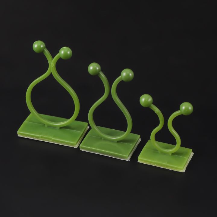 ；【‘； 80Pcs Plant Stand Green Leaf Clip Self Adhesive Plant Clip Home Garden Vine Invisible Garden Plant Wall Climbing Vine Clips