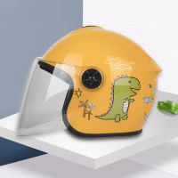 Kids Helmet Motorcycle เต็มใบ ลายไดโนเสาร์ หมวกกันน็อค One Size หมวกกันน็อคเด็ก