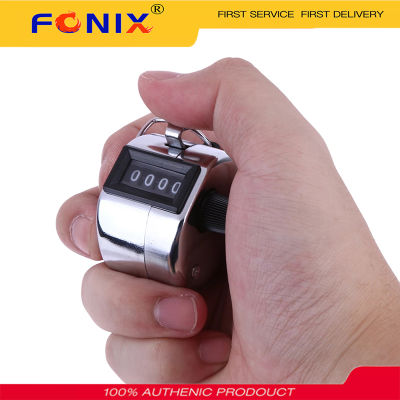FONIX Digital Hand Tally Counter 4 Digit Number Mini Manual Hand Held Tally Counter Manual Counting Golf Clicker 0-9999