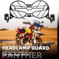 For Moto Guzzi V85TT V85 TT V 85 TT NEW Motorcycle Folding Headlight Head Light Guard Protector Grill Double Protection Cover Food Storage  Dispensers