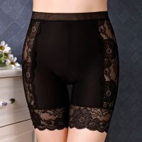 Sinstrong Plus Size Safety Short Pants Women Seamless Under Skirt Boxers For Women Sexy Lace Anti Chafing Boyshort Panties Underwear