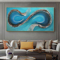 Hand Painted Modern Oil Painting on Canvas Abstract Sea Painting Pop Art Cheap Modern Painting