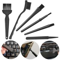 6 In 1 Black Anti-static Brush Portable Handle Nylon Anti Static Brush Cleaning Keyboard Brush Kit Cleaning Tool